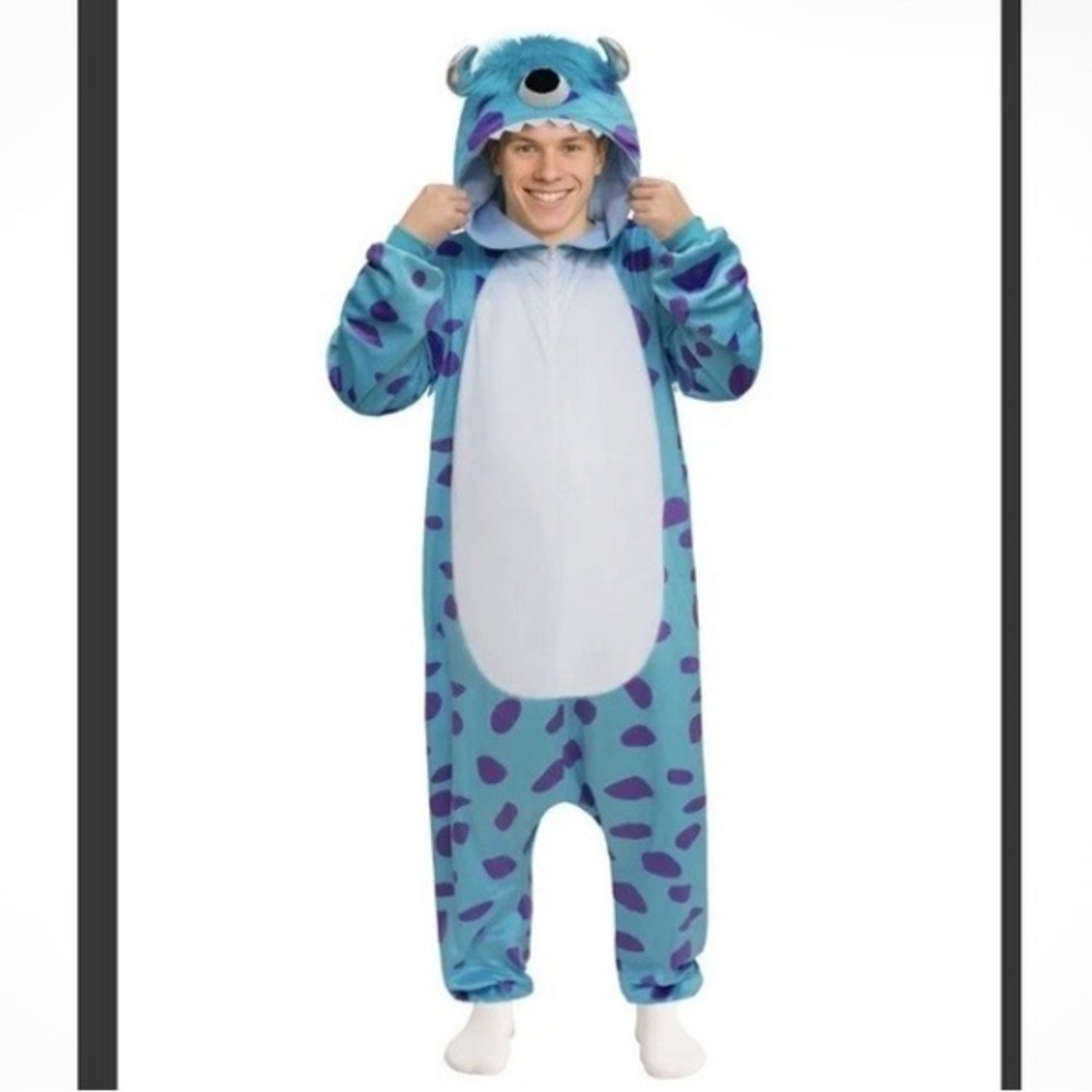 MONSTER INC  One Piece Pajamas Halloween Costume jumpsuit adult size various